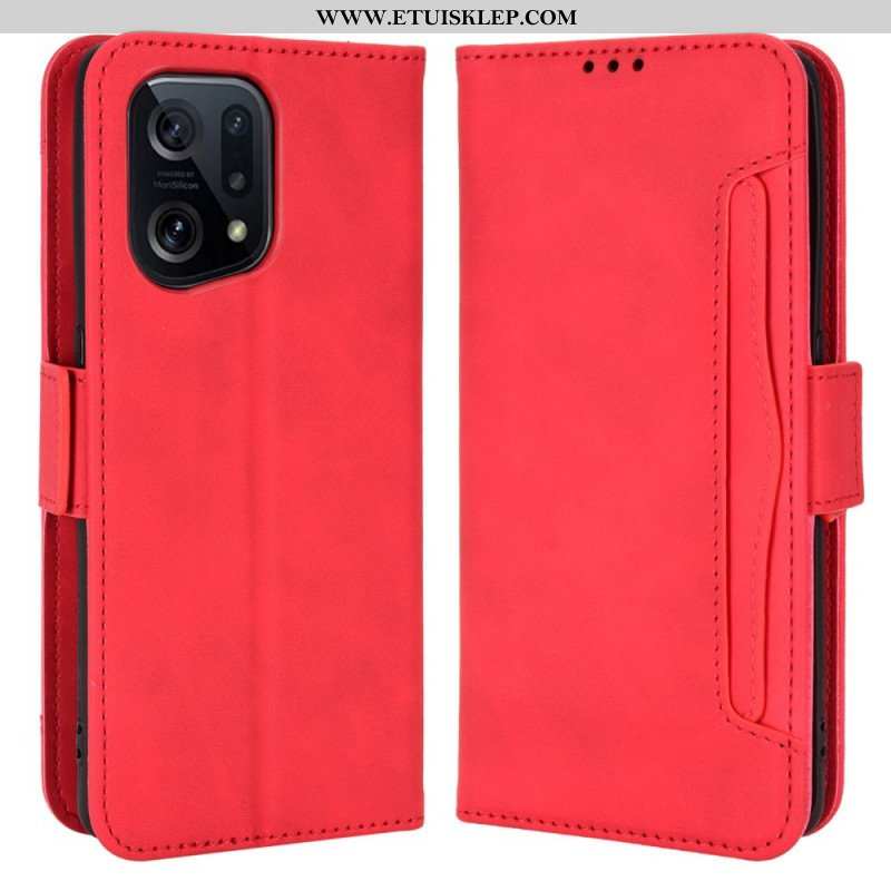 Etui Folio do Oppo Find X5 Wielokartowa Klasa Premier